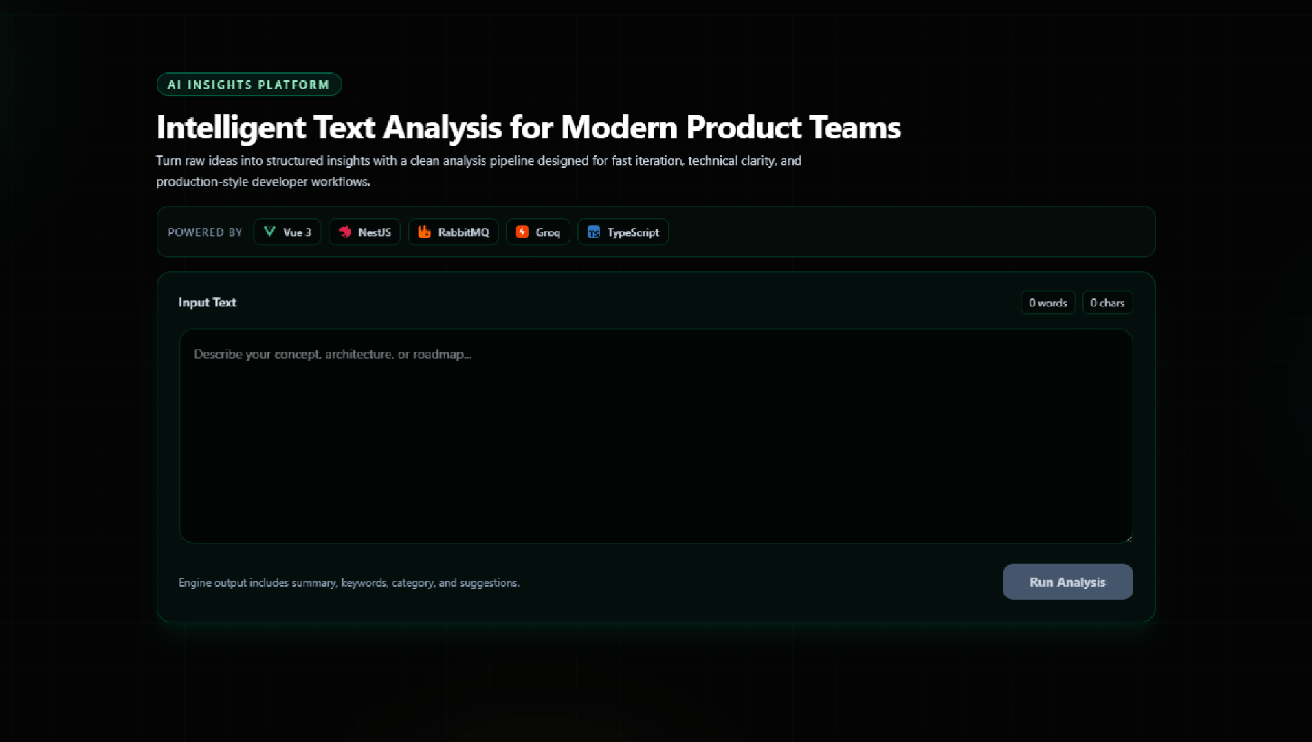 AI Insights Platform preview